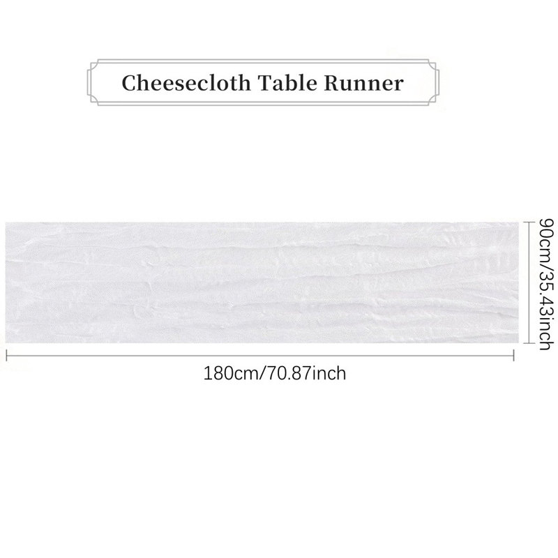 Chemins de table en coton blanc