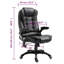 Massage Office Chair Black Faux Leather