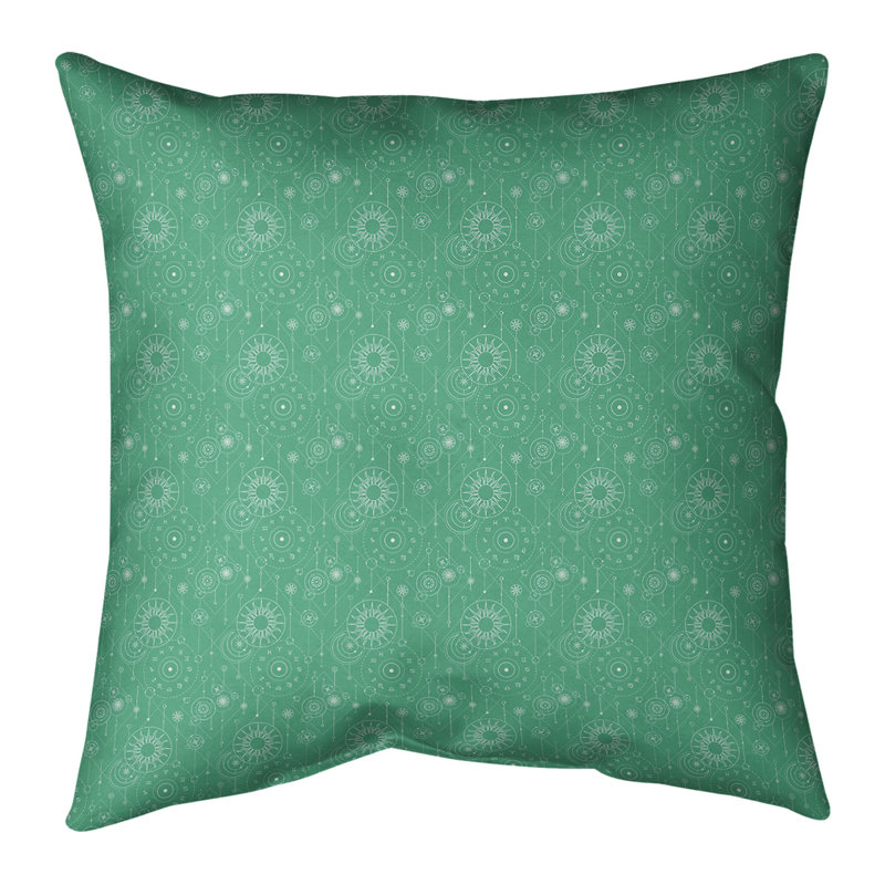 Place de l'astrologie Katelyn Elizabeth, 18 po x 18 po, Pas de bourre, Patine verte