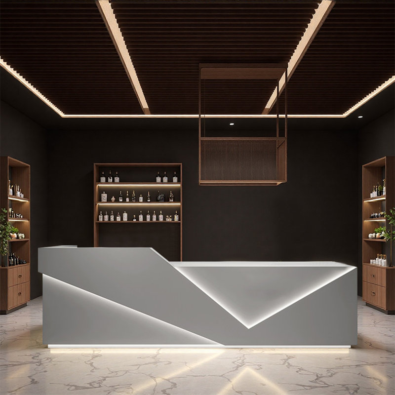 Comptoir de bar élégant et multifonctionnel - Style tendance pour les bars, les restaurants et les espaces de divertissement publics