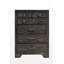 Commode en bois gris foncé 1Pc