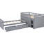 Lit mezzanine simple et lit plateforme avec 7 tiroirs - Maximisez l'organisation de votre chambre-1371130927