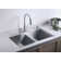 Vault™ Double Bowl Kitchen Sink with Single Faucet Hole