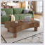 Table basse à plateau relevable avec panneaux cannelés, rangement caché, système de levage hydraulique silencieux et coins de sécurité courbés pour les salons modernes-1255219310