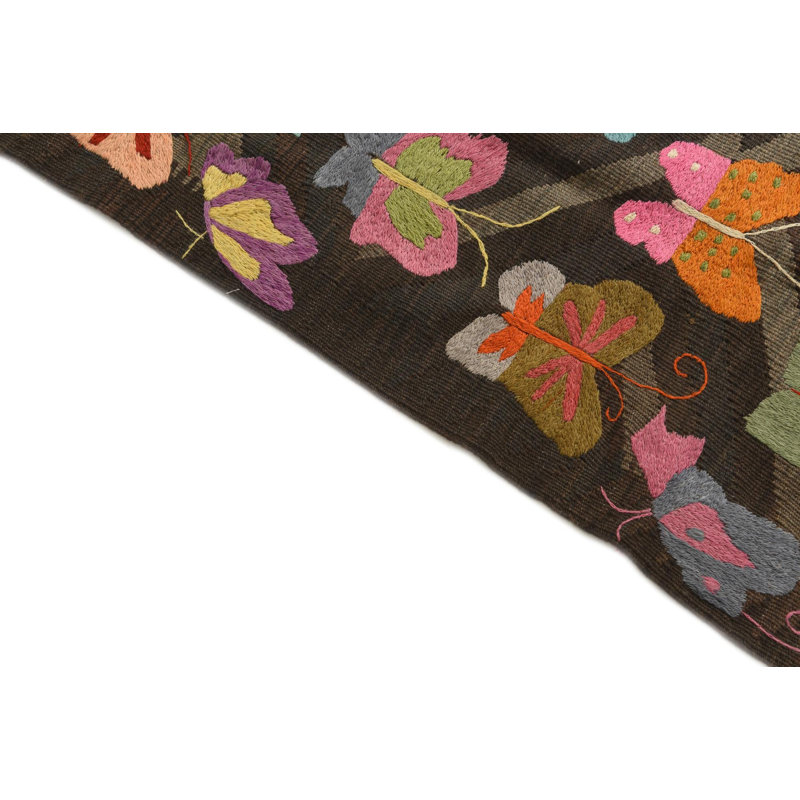 Tapis brun foncé 5x8 Perry