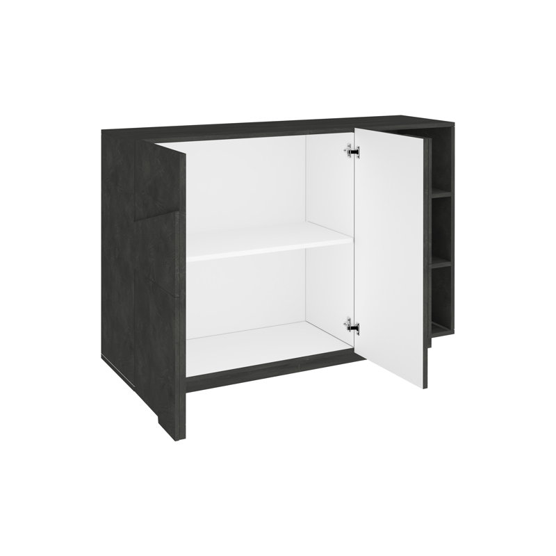 Longford 121 Cn Wide Sideboard, Black