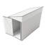 Remise de rangement en métal blanc 4 * 8Ft avec porte latérale à charnière simple, bonne ventilation, pour les dortoirs de chantiers de construction dans les projets de chemins de fer à grande vitesse