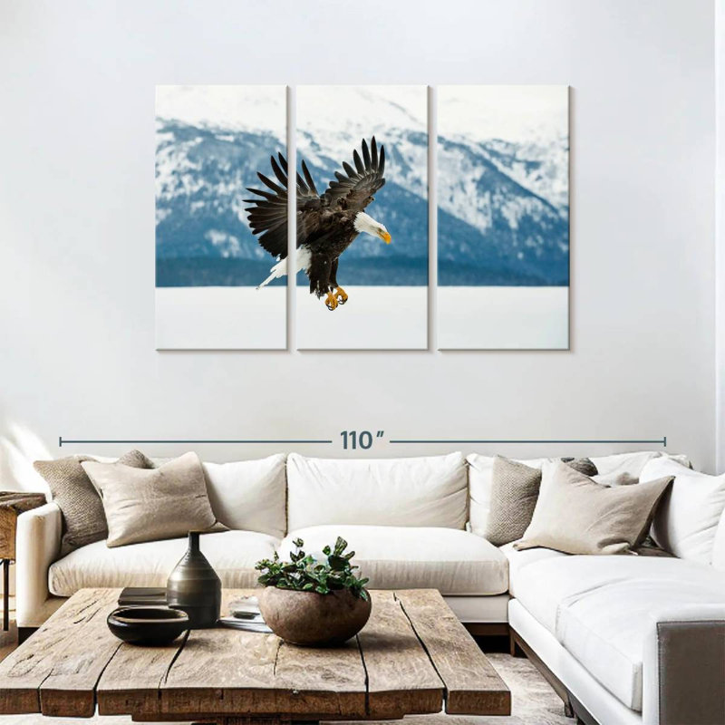 Brampt Alaskan Eagle, 48" H x 74" W
