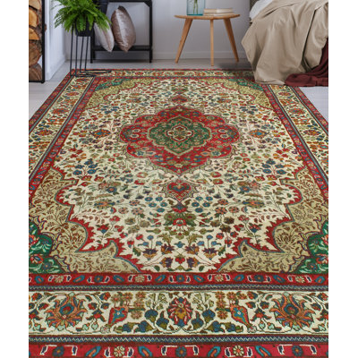 Tapis unique en laine 6 pi 6 po x 9 pi 5 po 1980 Hubart