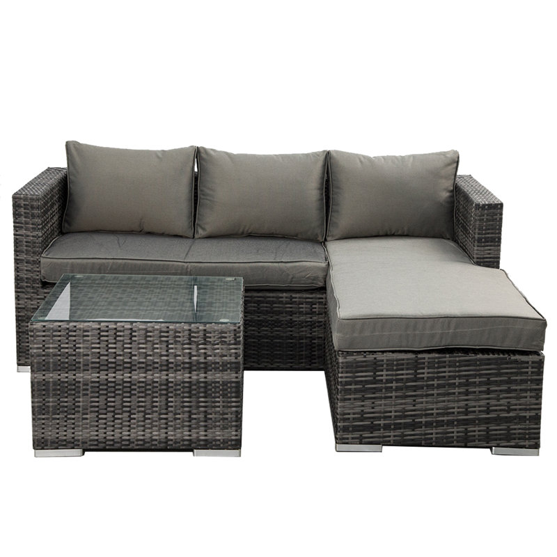 Chaise Sofa, Grey