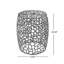 Table de bout cylindrique en aluminium avec motif complexe - argent-951877826
