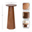 Table ronde en bois de manguier Hemingson