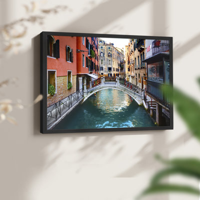 Venice Canal -Framed Print - Restickable
