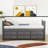 Twin Storage Platform Bed with Trundle and Drawers-1628941552