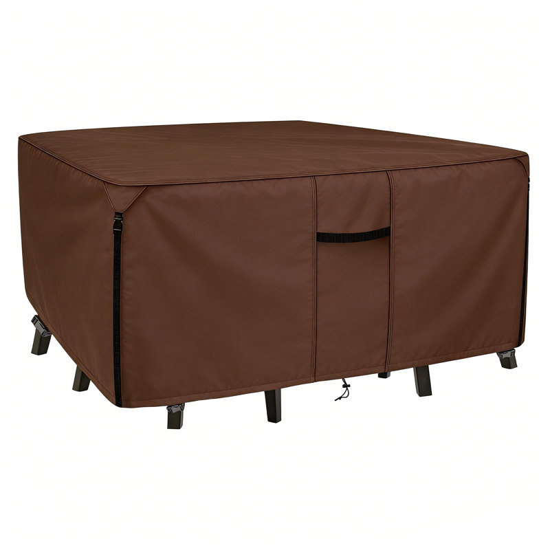 Housse pour ensemble de meubles de jardin 600D, H 125,98 po x l 125,98 po x P 31,88 po