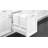 Double White 35 qt. Tandem Pullout Wood Bottom Mount Waste Container w/ Soft-Close for 18" Base Cabinets-50218733-93603862