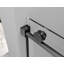 Porte de douche coulissante simple l 56 à 60 po x H 76 po avec revêtement Nano Porte de douche en acier inoxydable facile à nettoyer noire-101686078