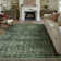 Tapis vert lavable avec envers antidérapant Ladonya