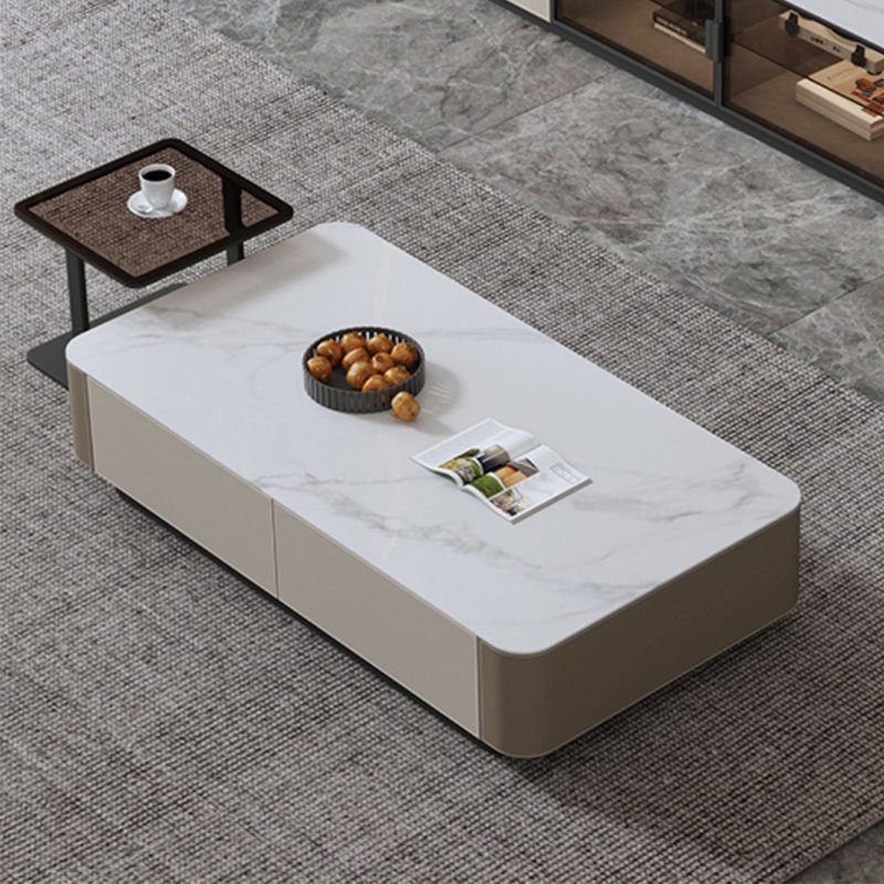 Italian simple rectangular rock table