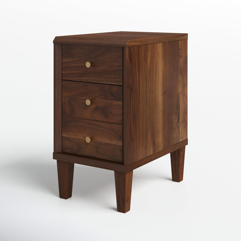 Evan 2 - Drawer End Table, Grand Walnut