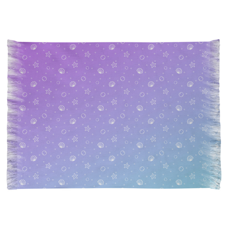 Tapis mauve/bleu coquillage Mcguigan, Non