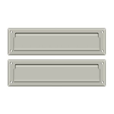 F6FA3C90953A4BD4BBC894E288CBC6F3 Mail Slot 13-1/8" with Interior Flap in Brushed Nickel