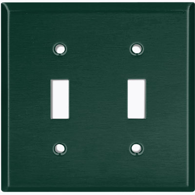 2 - Gang Toggle Light Switch Standard Wall Plate