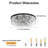 Lambrook 24" Crystal Flush Mount Dimmable Lighting