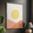 Simple Boho Sun II Framed Print - Solid Wood-259567712