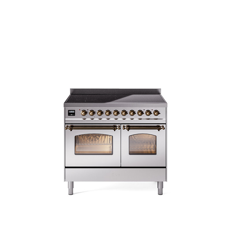 Cuisinière à induction 40 pouces avec 6 éléments à induction ILVE Nostalgie II Series (porte en verre)