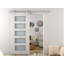 Ensemble de quincaillerie pour porte de grange coulissante simple standard