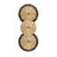 Lincoln 2-Light Wall Sconce in Distressed Gold and Bronze by Breegan Jane