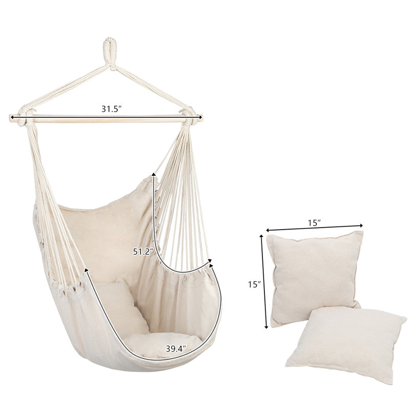 Tabitha 1 Person Chair Hammock, White