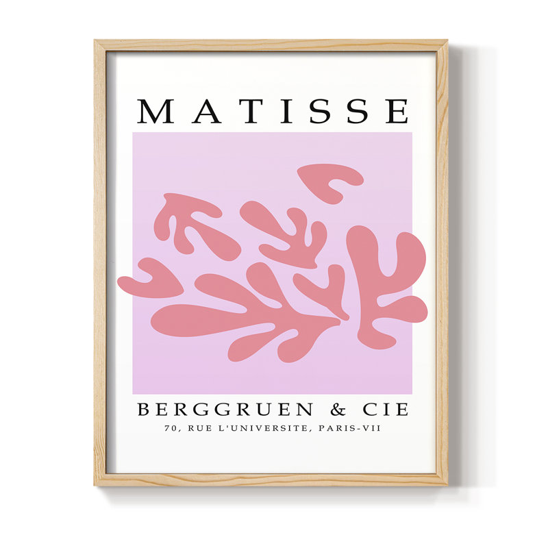 Matisse LXXXI Framed Print Framed Print - Solid Wood, 15" H x 12" W