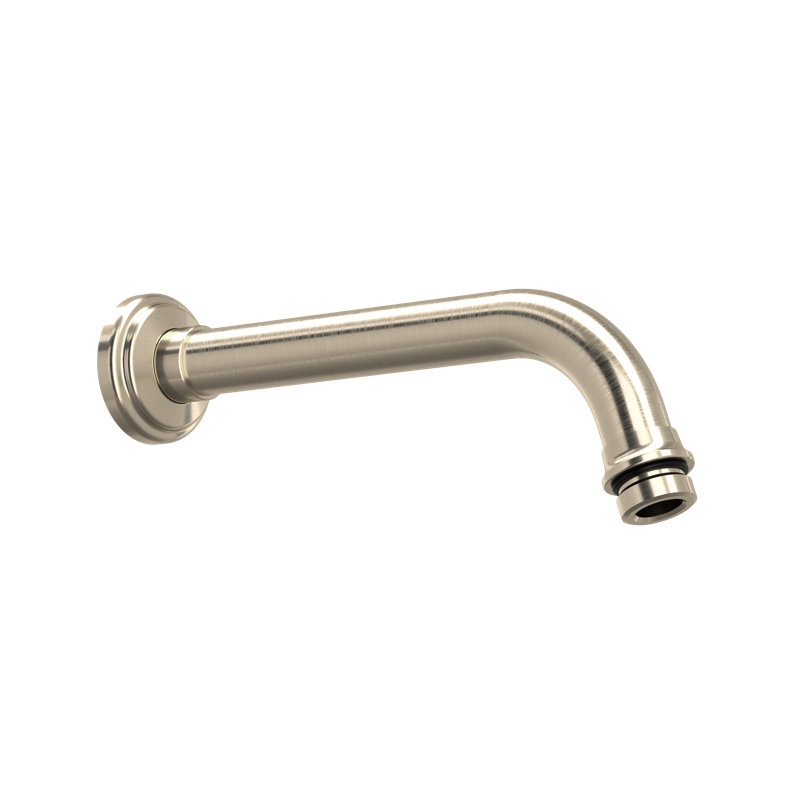 7.38" Reach Wall Mount Shower Arm, Satin Nickel