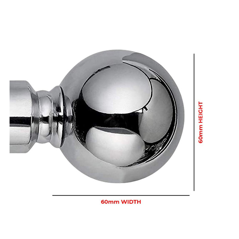 120cm Straight Tension Shower Curtain Rod & Hook Set