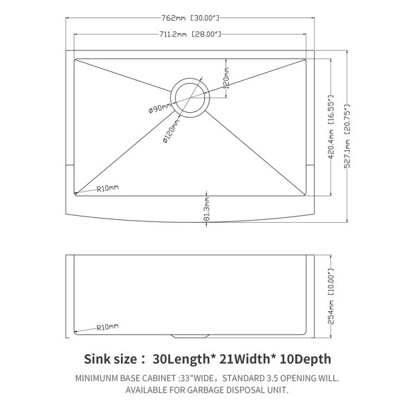 Dimensions du produit