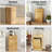 Garbage Recycling Cabinet with Wave-Textured Hideaway Drawer-118326580-118326583