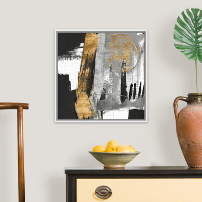 " Golden Strokes II " by Jennifer Goldberger Painting Print