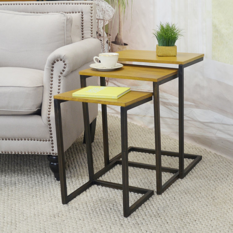 Kendrik Solid Wood Top Nesting Tables