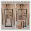 Cabine de douche à pivot néo-angle noir mat - Porte d'angle en verre trempé sans cadre 36 x 36 x 72 pour salles de bain modernes-126255437
