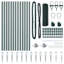 Hexagon Fence Green Steel-876411138