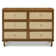 Marin with Cane 6 Drawer Dresser