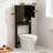 Over The Toilet Storage Cabinet With Adjustable Shelves And Barn Door, Space Saving Bathroom Organizer For Toiletries And Towels, Sturdy Wood Construction