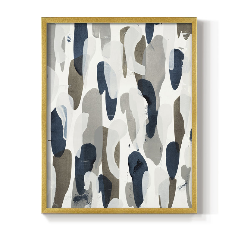 River's Run Framed Print - Solid Wood, Gold, 20" H x 16" W