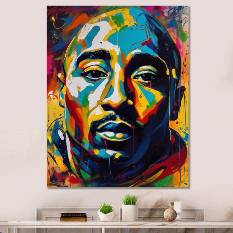Pop2 Pac Singer I - Imprimé, Toile tendue, H 32 po x l 16 po x P 1 po