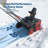 20" Electric Snow Blower, Cordless 2 * 20V 4.0Ah Batteries Dual Port Charger 2 LED Lights Brushless Motor for 20" Width, 10" Depth Path 23FT Throwing Distance, 180° Rotating Chute Walkways Driveways-135509459