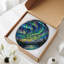 Panneau de vitrail en verre coloré 7,8 po H Northern Lights-707960391