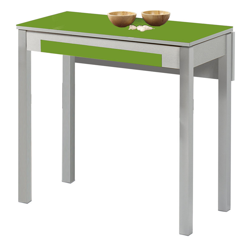 Canis Rectangular Dining Table, Green, 74cm H x 60cm W x 80cm L