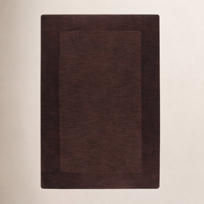 Dolma Chocolate Hand-Woven Wool Rug